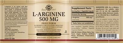 L-Arginine 500 mg