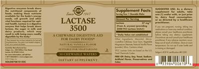Lactase 3500 Natural Vanilla Flavor