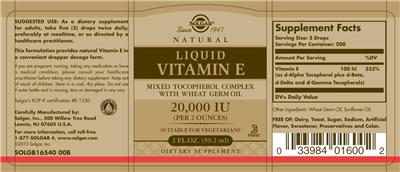 Natural Liquid Vitamin E