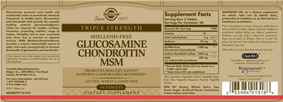 Triple Strength Glucosamine Chondroitin MSM