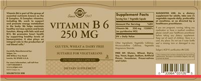 Vitamin B6 250 mg