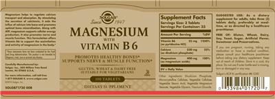 Magnesium with Vitamin B6