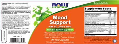 Photo of the NOW Mood Support label