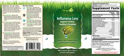 Photo of the Irwin Naturals Inflamma-Less label