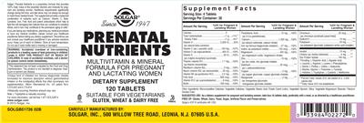 Prenatal Nutrients