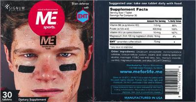 Photo of the Signum Biosciences Me Sports label