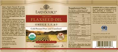 Earth Source Organic Flaxseed Oil