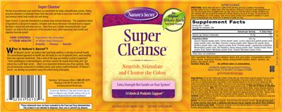 Photo of the Nature's Secret Super Cleanse label