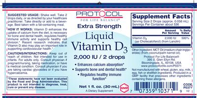 Extra Strength Liquid Vitamin D3