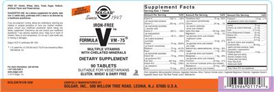 Iron-Free Formula VM-75