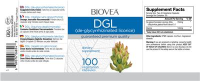 Photo of the BIOVEA DGL label