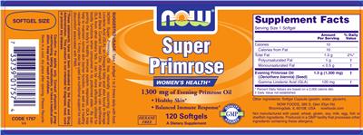 Product label for Super Primrose