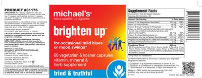 Photo of the Michael's Naturopathic Programs Brighten Up label