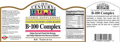 Photo of the 21st Century B-100 Complex label