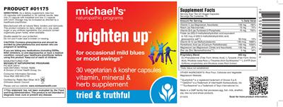 Photo of the Michael's Naturopathic Programs Brighten Up label