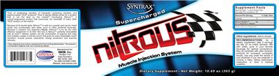 Photo of the Syntrax Nitrous label