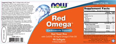 Photo of the NOW Red Omega label