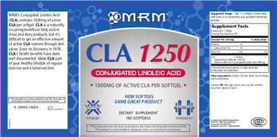 Photo of the MRM CLA 1250 label