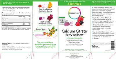 Calcium Citrate Berry Wellness Mixed Berry Flavor