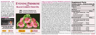 Evening Primrose with Black Currant Seed Oil