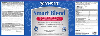 Photo of the MRM Smart Blend label