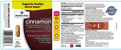 Photo of the Member's Mark Concentrated Cinnamon label