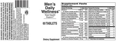 Photo of the Indiana Botanic Gardens Men's Daily Wellness label