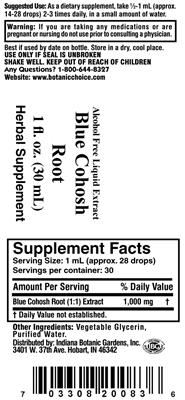 Blue Cohosh Root