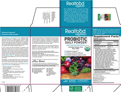 Photo of the Country Life Probiotic Daily Powder label