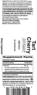 Photo of the Indiana Botanic Gardens Tart Cherry label