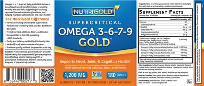 Supercritical Omega 3-6-7-9 Gold 1,200 mg