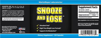 Photo of the MaritzMayer Laboratories Snooze And Lose label