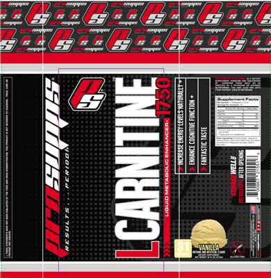 Photo of the PS ProSupps L-Carnitine 1750 Vanilla label