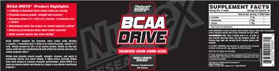 Photo of the Nutrex Research BCAA Drive label