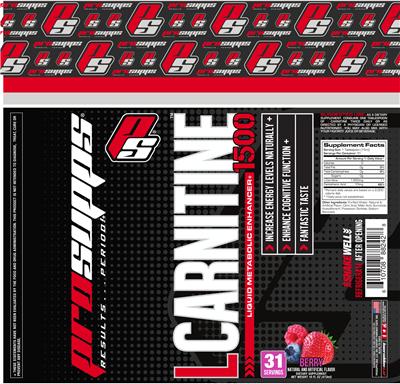 Photo of the PS ProSupps L-Carnitine 1500 Berry label