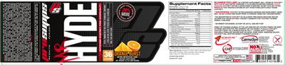 Photo of the PS ProSupps Mr Hyde Intense Energy Pre Workout Orange Burst label