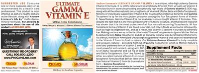 Ultimate Gamma Vitamin E
