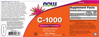 Photo of the NOW C-1000 label
