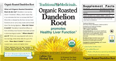 Product label image for Organic Roasted Dandelion Root