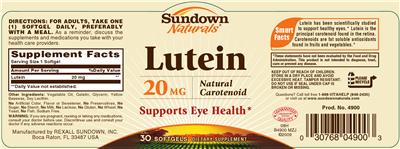 Lutein 20 mg