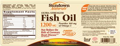 Extra Strength Fish Oil 1200 mg