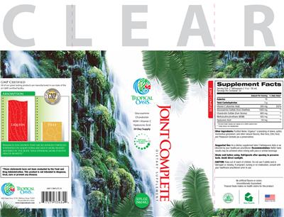 Photo of the Tropical Oasis Joint Complete label
