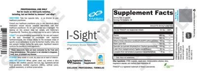 Photo of the XYMOGEN I-Sight label