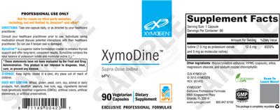Photo of the XYMOGEN XymoDine label