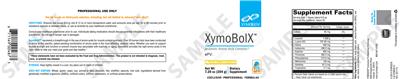 Photo of the XYMOGEN XymoBoIX Natural Lemon Flavor label