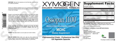 Photo of the XYMOGEN Ossopan 1100 label