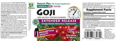 Goji 1000 mg Extended Release