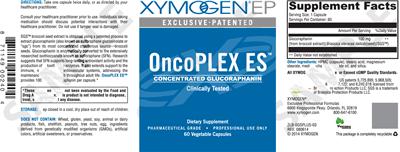 Photo of the XYMOGEN EP OncoPLEX ES label