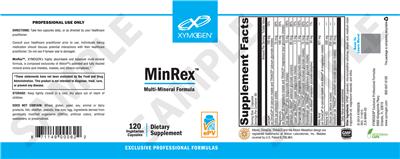 Photo of the XYMOGEN MinRex label