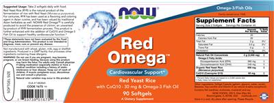 Photo of the NOW Red Omega label